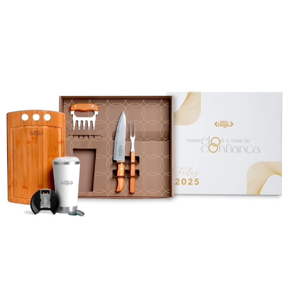 Kit Churrasco Com Copo Térmico-PSM-KT90303