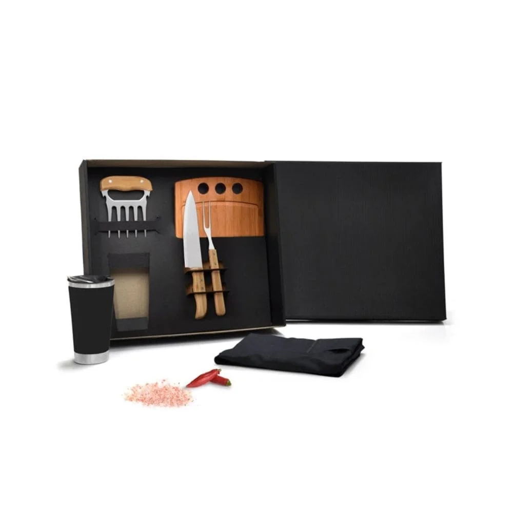 Kit Churrasco Com Copo Térmico