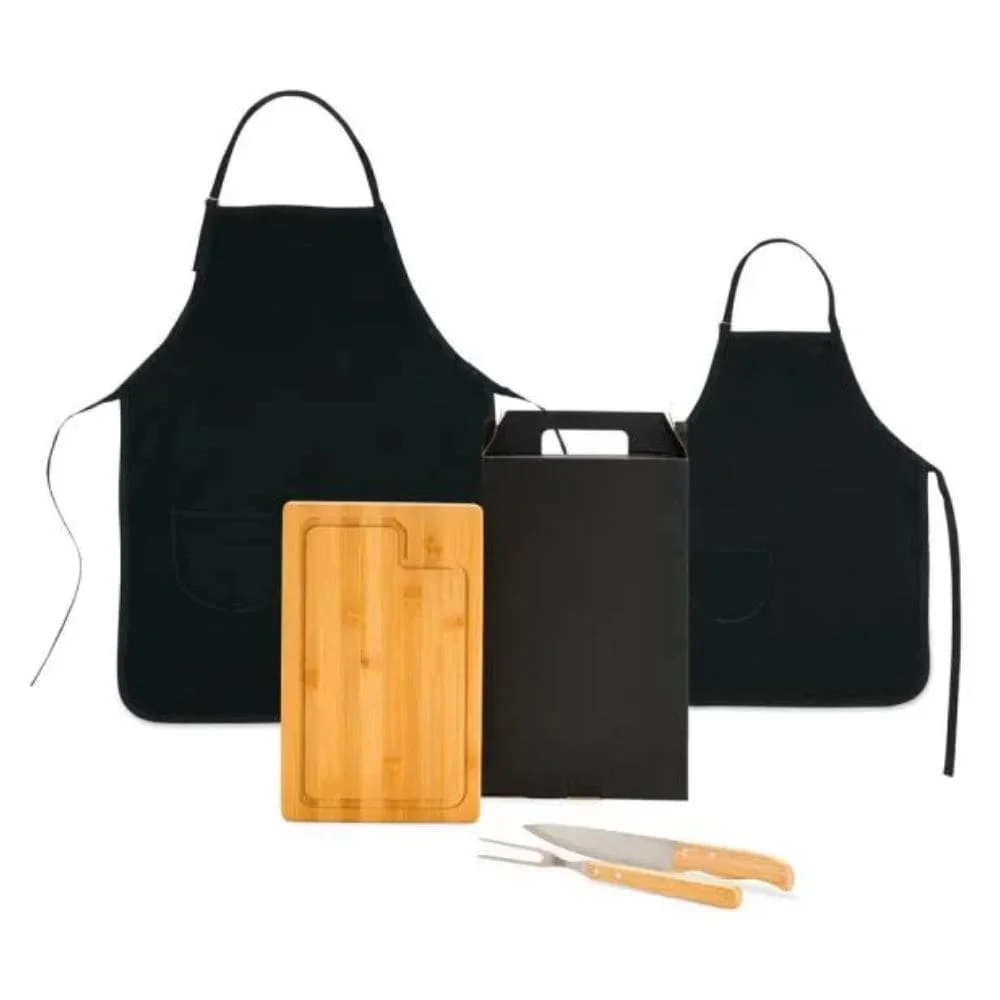 Kit Churrasco com Dois Aventais-PSM-MX19C66