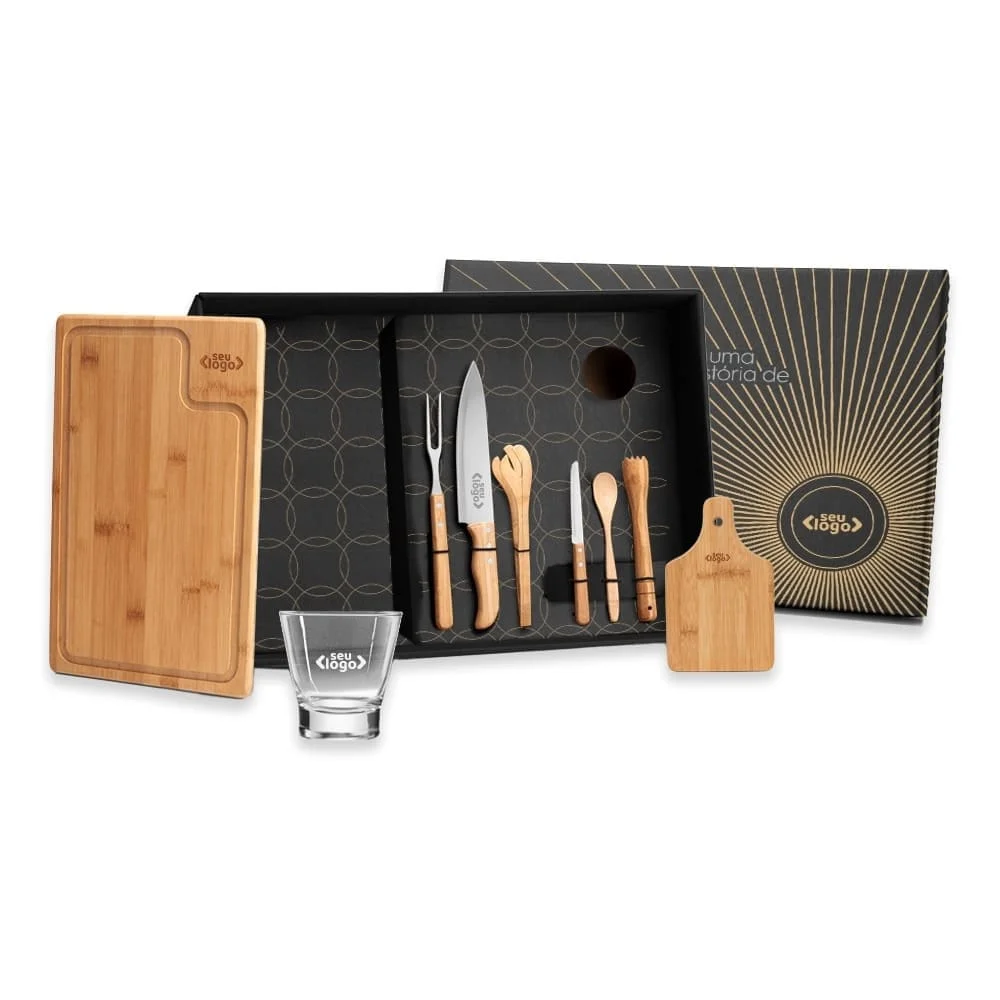 Kit Churrasco e Caipirinha 9 Peças-PSM-KT90037