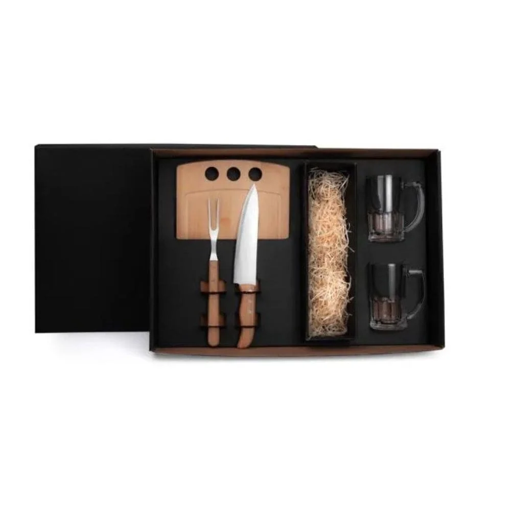 Kit Churrasco e Cerveja 5 Peças com Logo