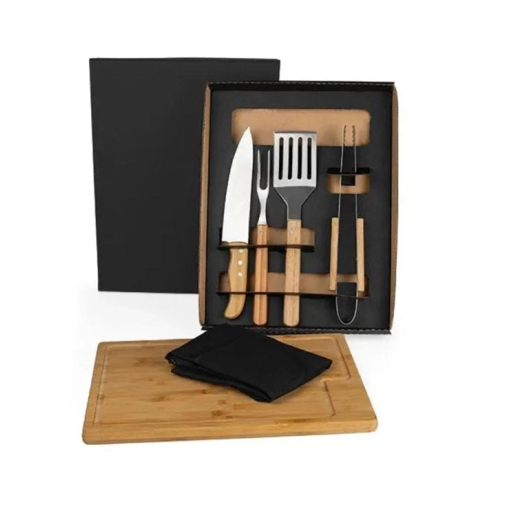 Kit Churrasco e Hambúrguer 6 Peças-PSM-KT90252