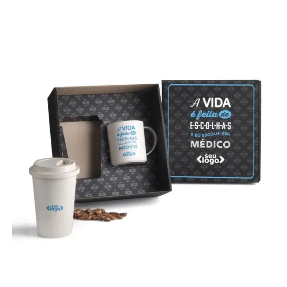 Kit Copo e Caneca Fibra de Bambu-PSM-KT90160