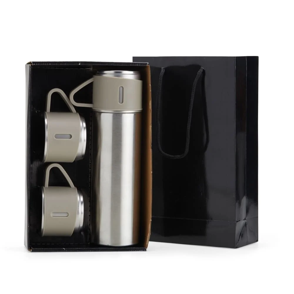Kit Garrafa Térmica e Canecas Personalizado