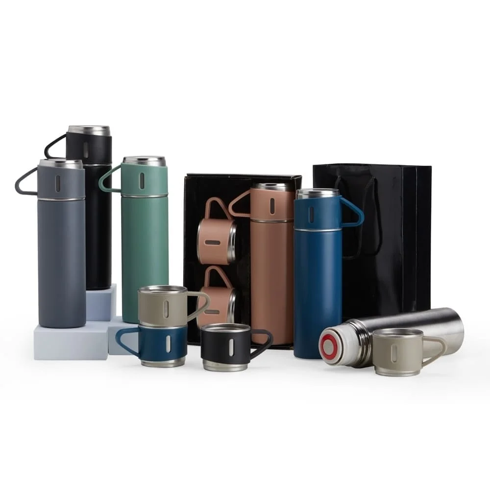 Kit Garrafa Térmica e Canecas Personalizado