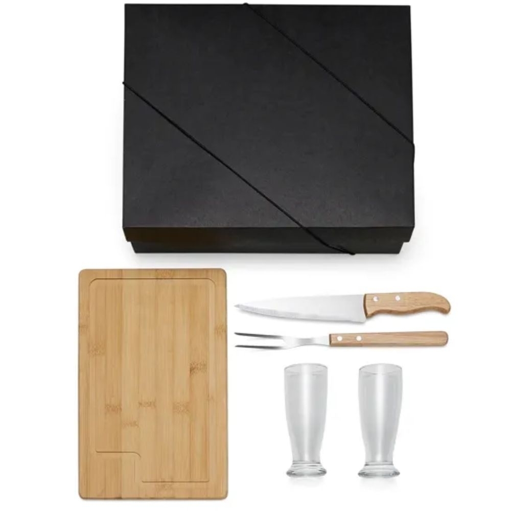 Kit Para Churrasco com Copos 5 Peças