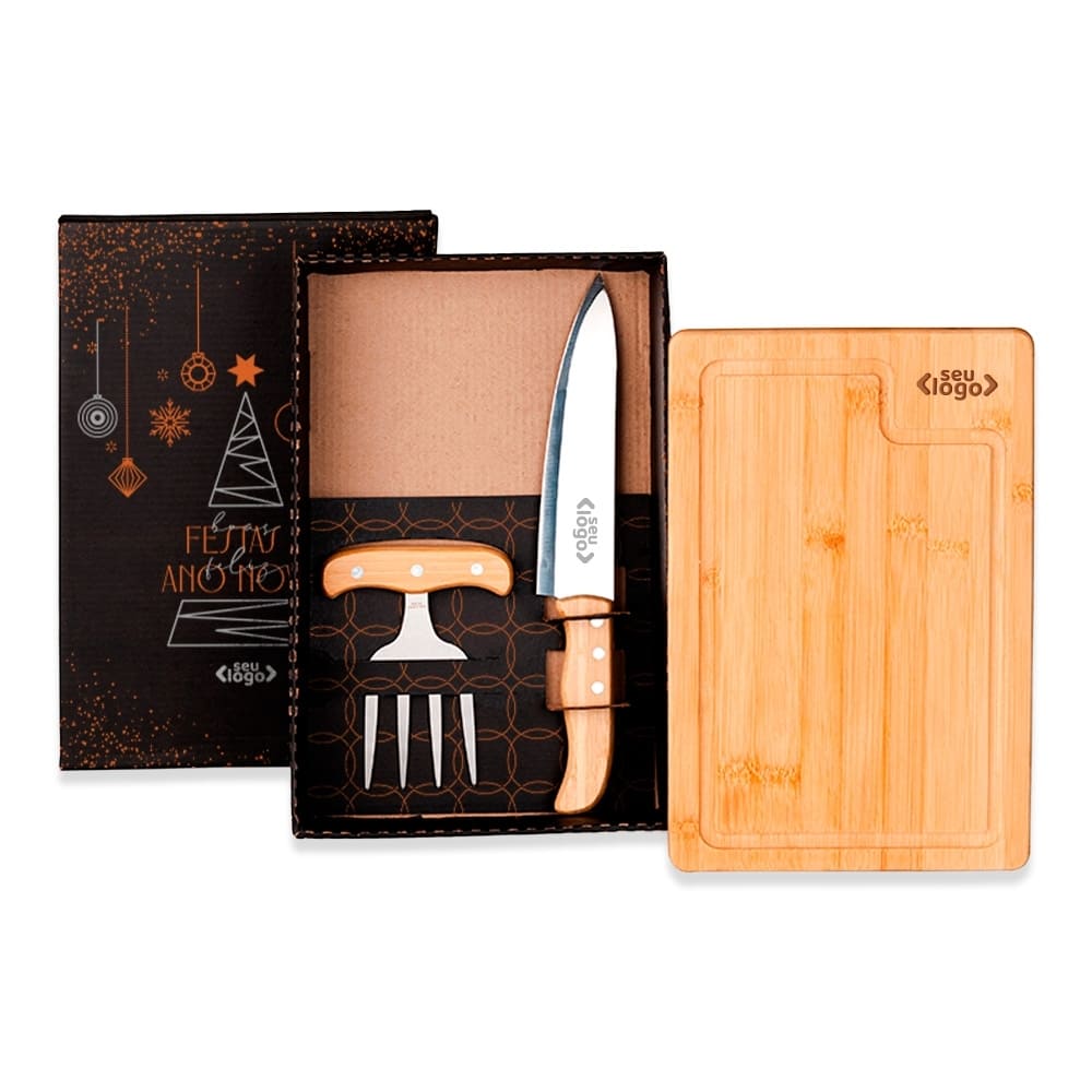 Kit Para Churrasco com Garfo Dentes