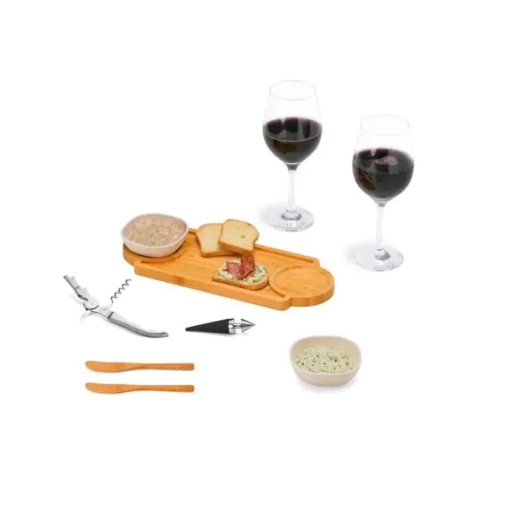 Kit Petisco e Vinho Personalizado