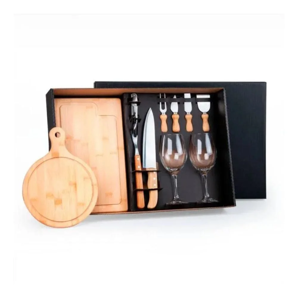 Kit Queijo, Churrasco e Vinho 11 Peças