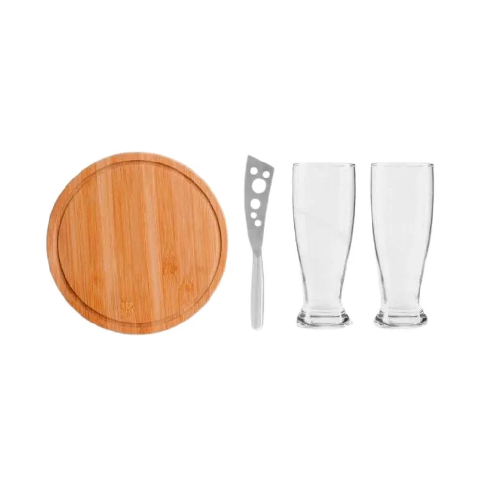 Kit Queijo e Cerveja 4 Peças