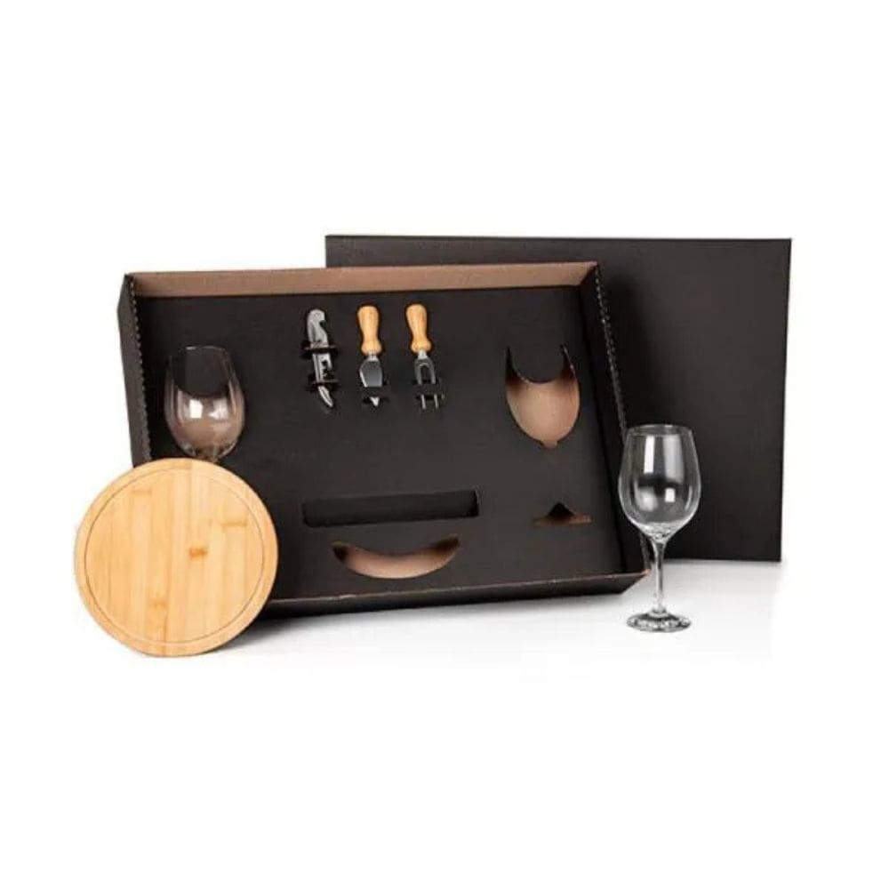 Kit Queijo e Vinho 6 Peças