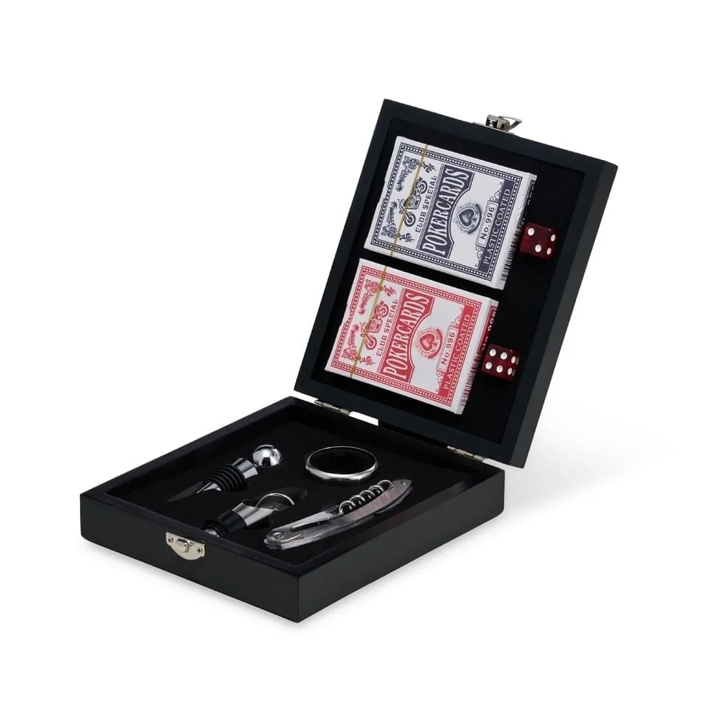 Kit Vinho com Jogo de Baralho-PX08128