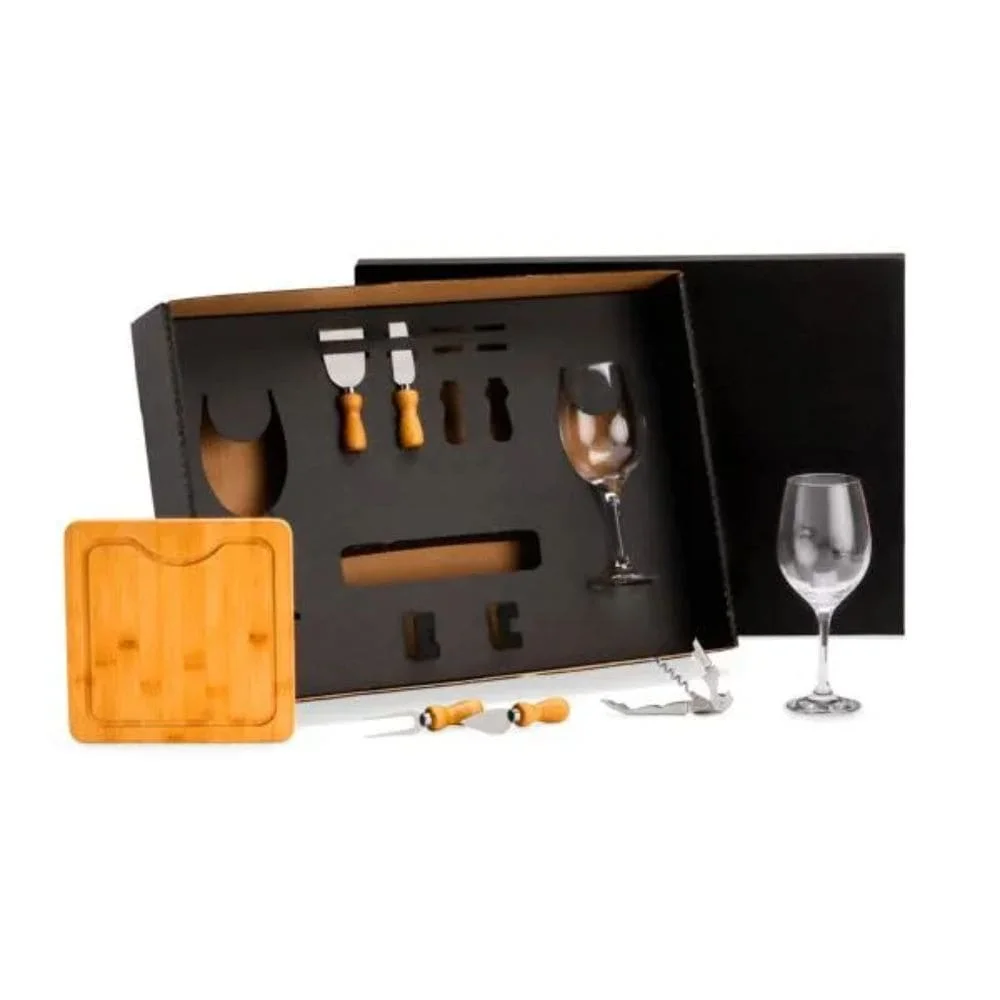 Kit Vinho e Queijo Personalizado