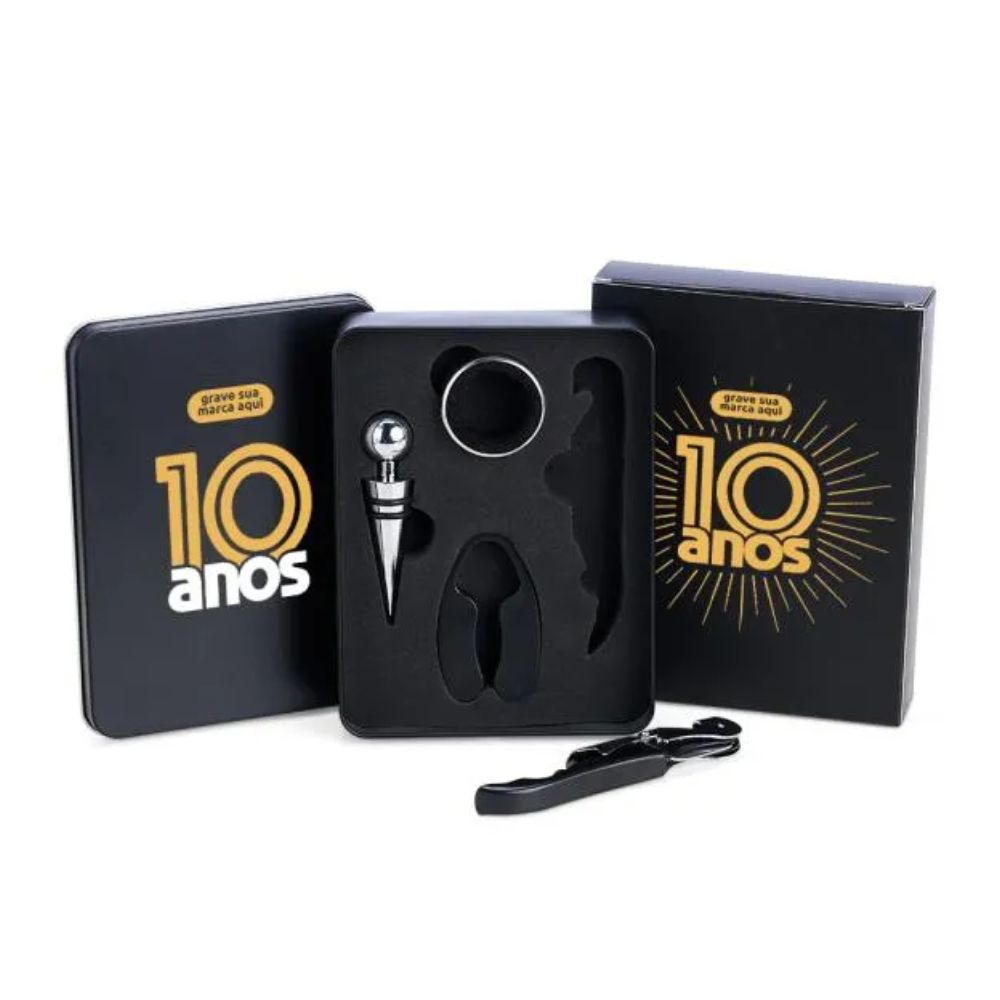 Kit Vinho com Estojo Alumínio