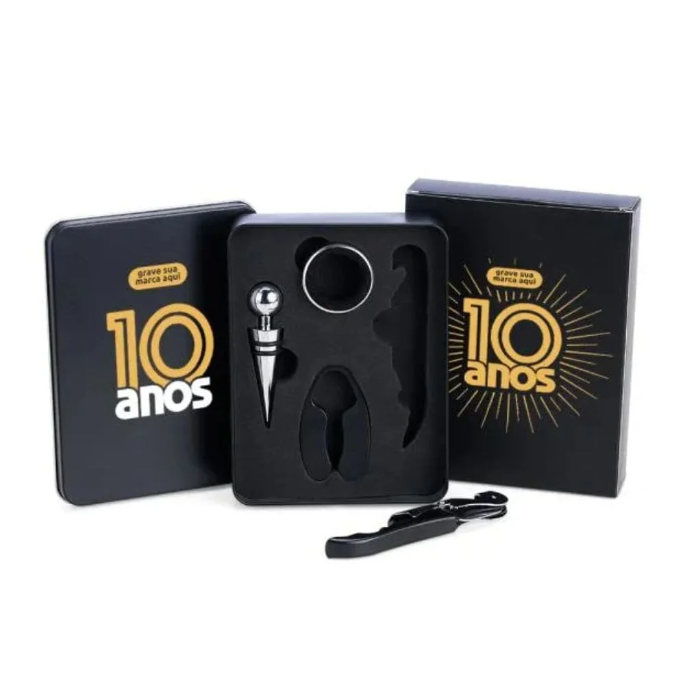 Kit Vinho com Estojo Alumínio