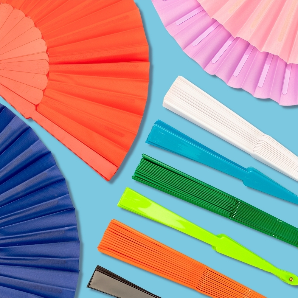 Leque de Plástico com Logo