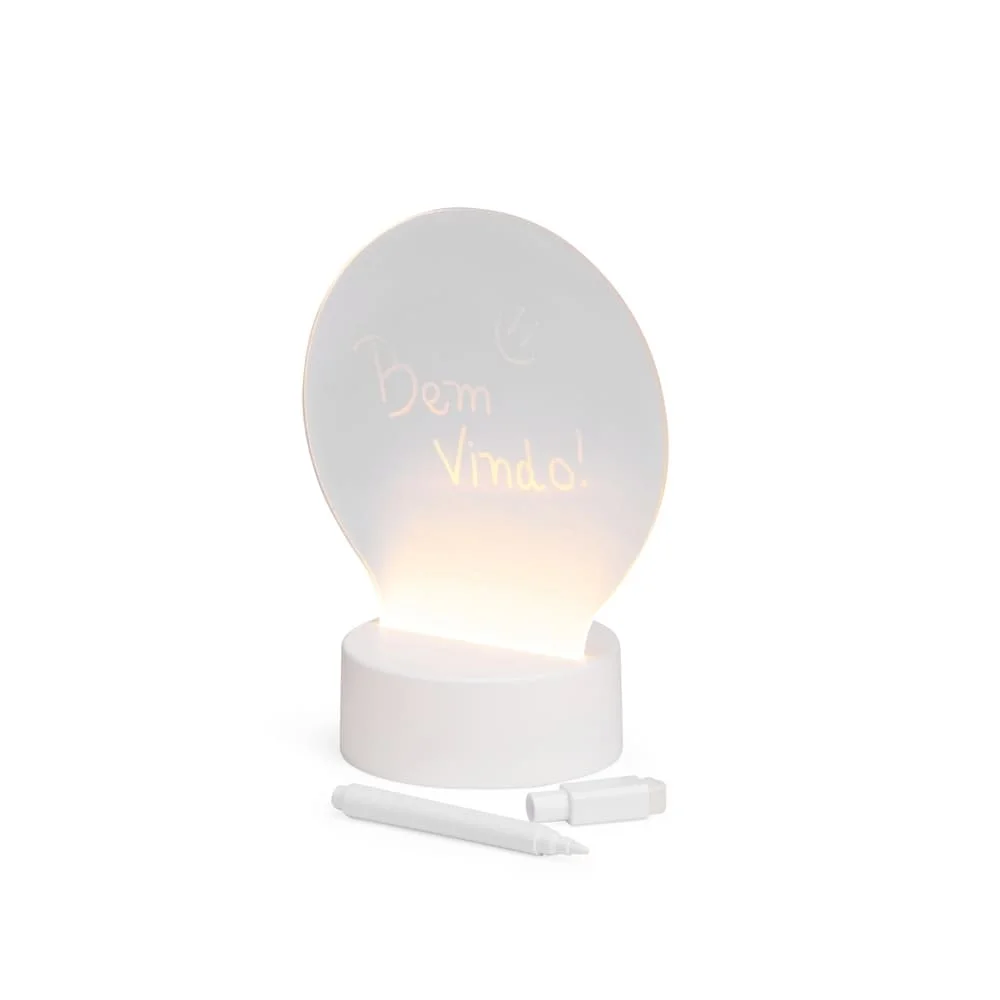 Luminária Led de Mesa Redonda com Caneta