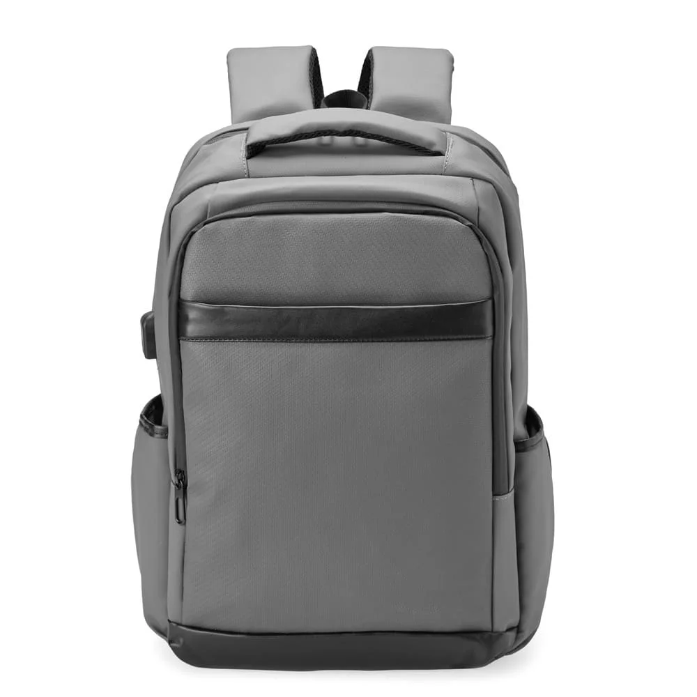Mochila Couro Sintético USB 36L Personalizada