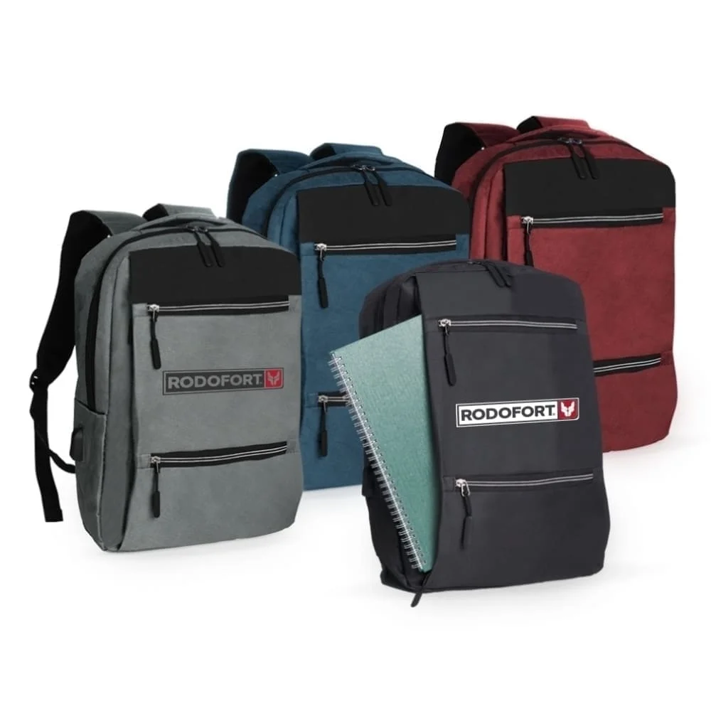 Mochila Nylon USB Personalizada
