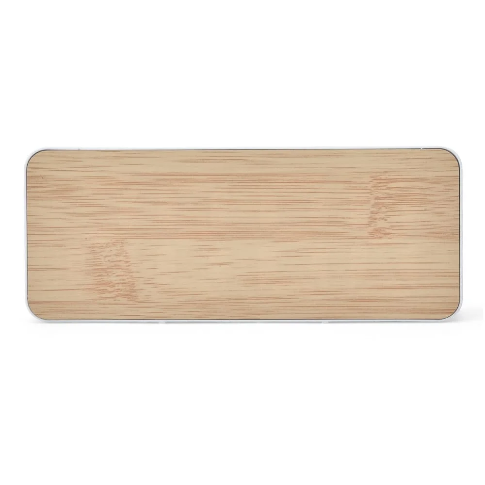 Relógio Despertador Bambu Personalizado
