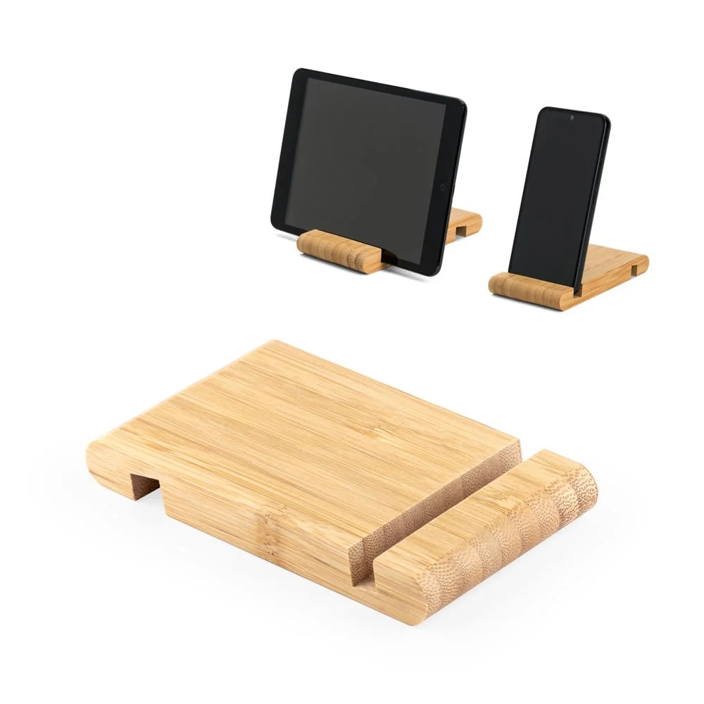 Suporte Mesa Celular em Bambu