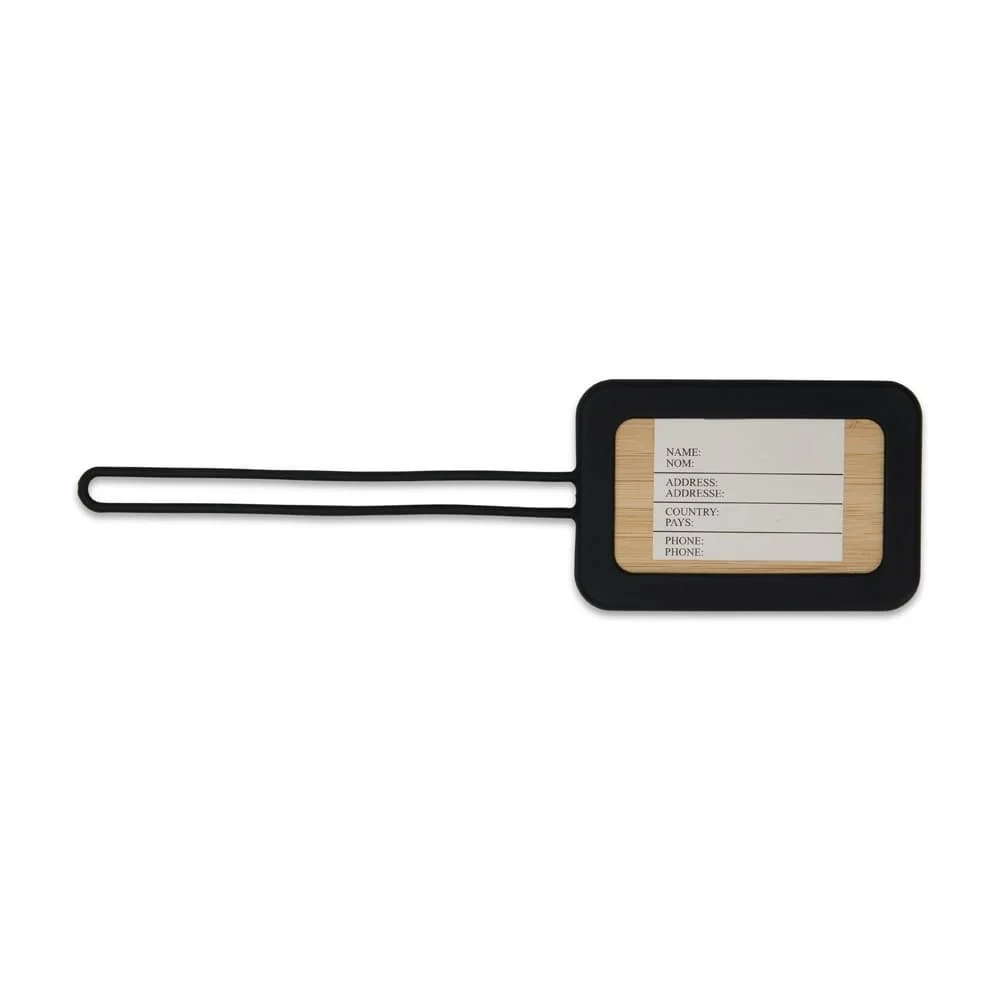 Tag de Bagagem Bambu Personalizada