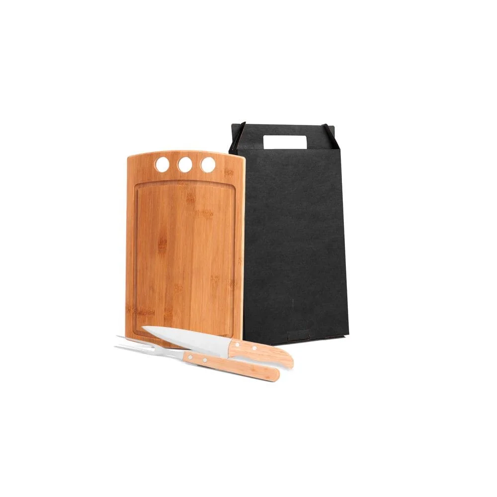 Kit Churrasco Bambu e Madeira Peças-PSM-MX21066