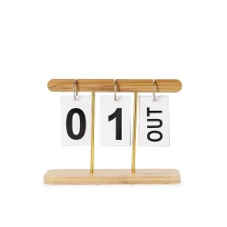 Calendário Permanente Bambu