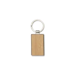 Chaveiro Metal Bambu Retangular Personalizado