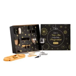 Kit Petisco e Vinho Personalizado