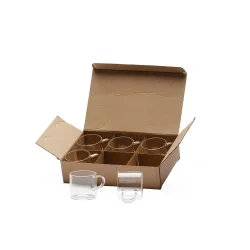 Kit Xícaras de Vidro Personalizado