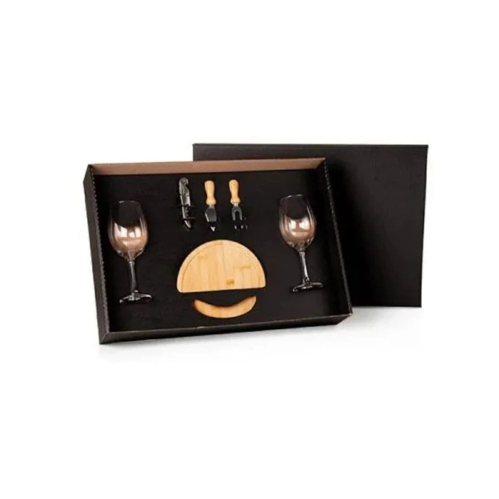 Kit Queijo e Vinho 6 Peças-PSM-KT90207